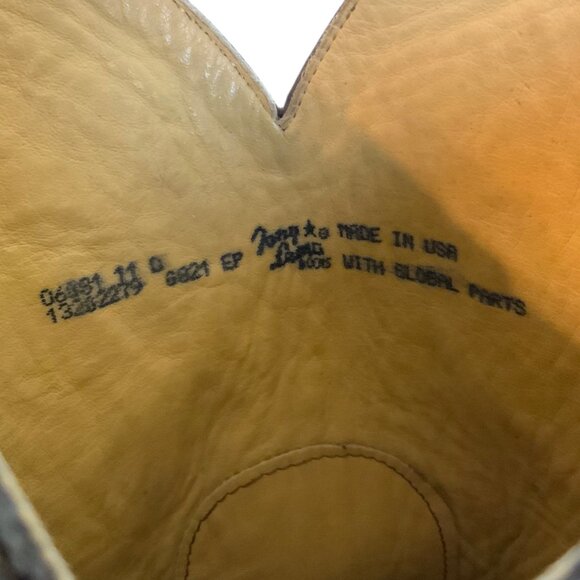 Tony Lama Mens Cognac Smooth Quill Ostrich Western Boots Size 11D Cowboy Boots - Picture 11 of 11